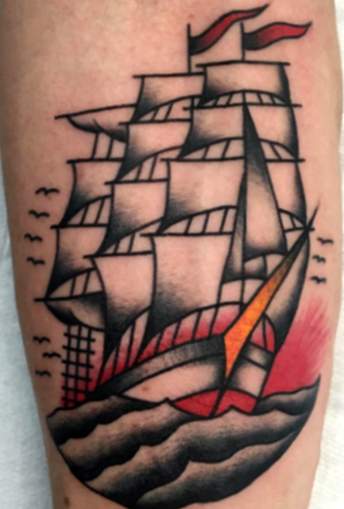 O significado de tatuagens de navios