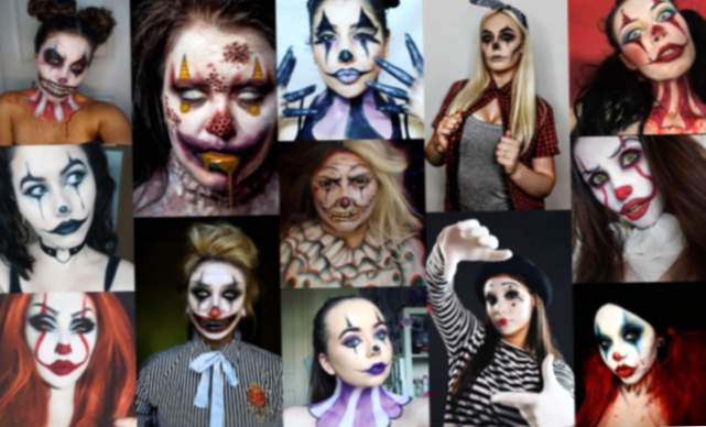 Clown: Mehr als 150 Fotos mit Make-up-Ideen für Halloween