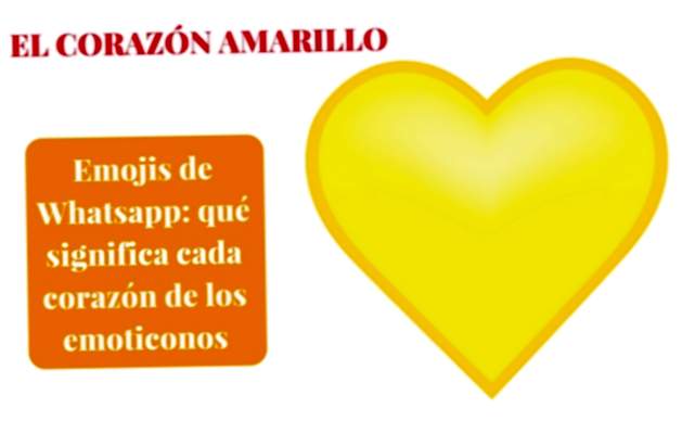 Emoji di WhatsApp: cuore giallo