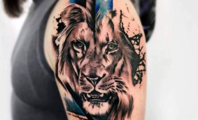 Löwen-Tattoos