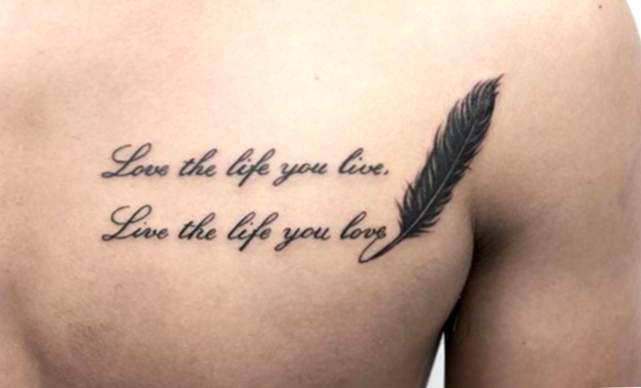Beispiel Tattoo auf der Brust für Männer