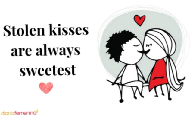La importancia de los besos en una frase en inglés