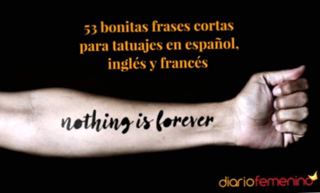 Belle frasi brevi per tatuaggi in spagnolo, inglese e francese