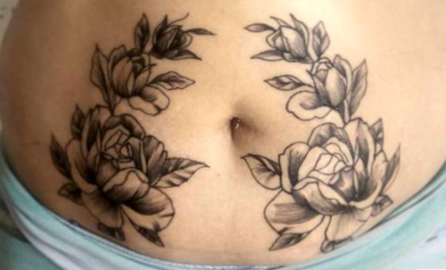 Tattoos gegen Schwangerschaftsstreifen: Eine gute Lösung?