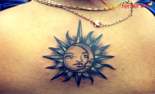 Gostaria de tatuar um sol e uma lua? Aqui você tem idéias