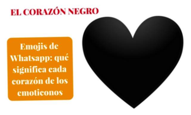 Emoji Whatsapp: cuore nero