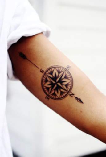 Tattoos mit Kompass und deren Bedeutung