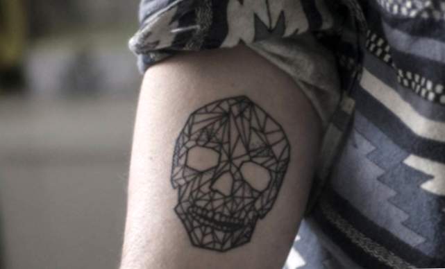 De betekenis van schedel en schedel-tatoeages