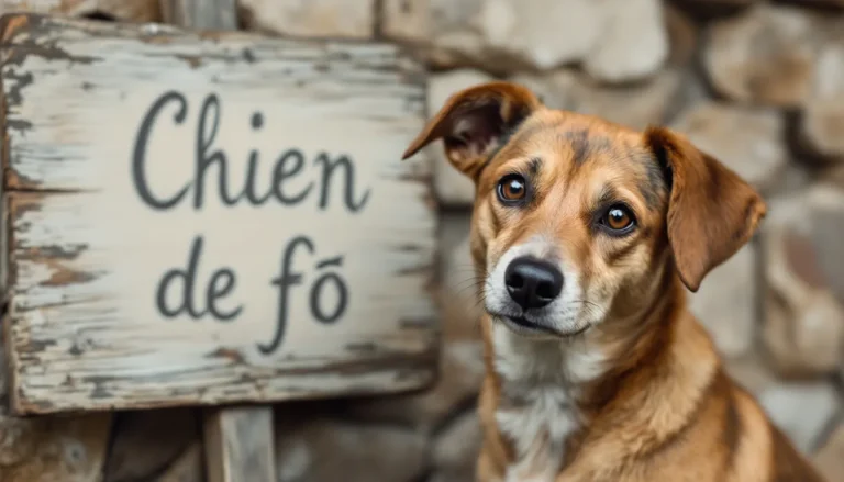 Un chien de fô au regard interrogatif, reflétant curiosité et attentivité.