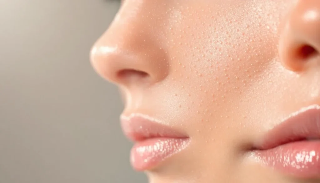 Une femme subit un traitement de microneedling, illustrant le processus d'embellissement progressif de la peau.